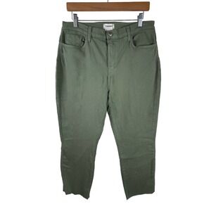 L'agence High Rise Skinny Jeans Crop Pants Basil Green Womens Sz 32 New‎ Raw Hem
